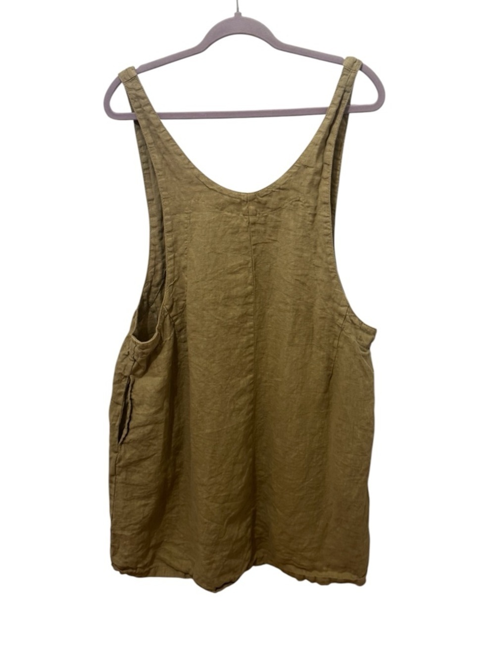 Cut Loose Linen Tunic Dress Pockets Size L/XL